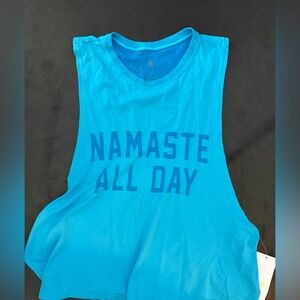 NWT - Spiritual Gangster - “namaste all day” top - size XS/s